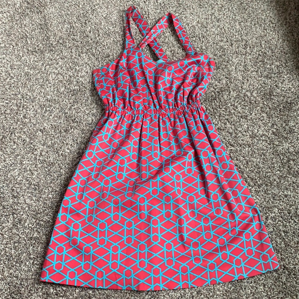 Pink and blue sundress